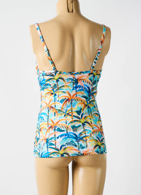 Maillot de bain 1 pièce bleu CYELL pour femme