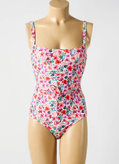 Maillot de bain 1 pièce rouge CYELL pour femme