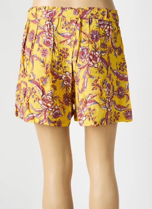 Short coupe droite jaune CYELL femme