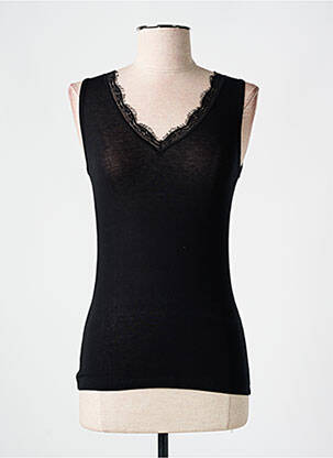 Top/caraco tissage dentelle noir VITTORIA femme
