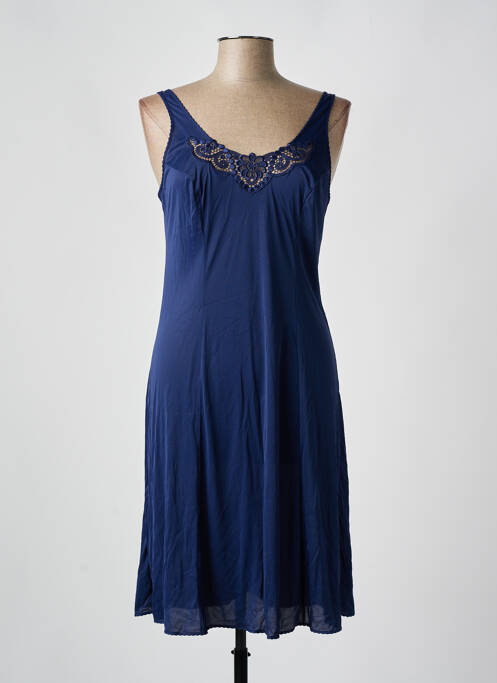 Nuisette/combinette col rond bleu VALISERE femme