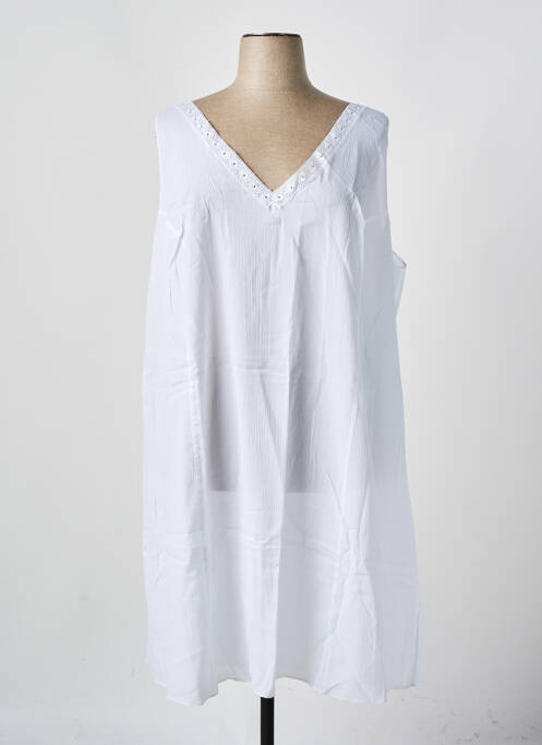 Nuisette/combinette col v blanc CHARMOSYNE femme