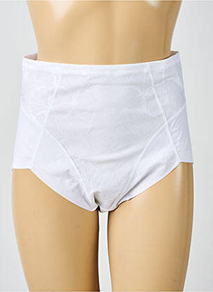 Culotte haute effet matière satinée blanc SIMONE PERELE femme