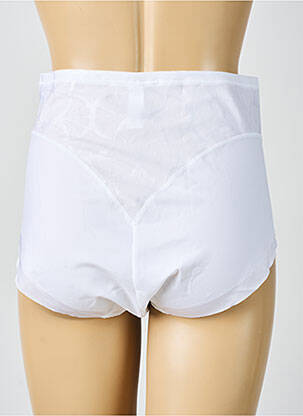 Culotte haute effet matière satinée blanc SIMONE PERELE femme