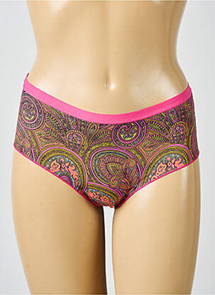 Shorty tissage satiné rose ANTIGEL femme