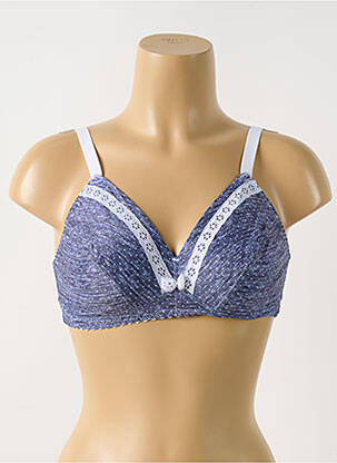 Soutien-gorge sans armature haut soutien-gorge emboitant bleu ANTIGEL femme
