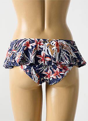 Bas de maillot de bain imprimé tie and dye culotte bleu CYELL femme