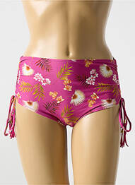 Bas de maillot de bain tissage satiné culotte violet CYELL femme