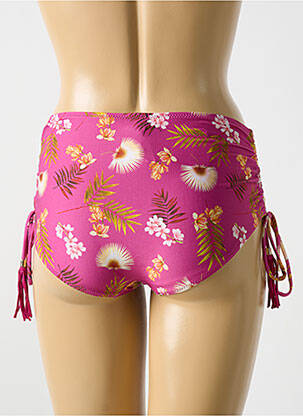 Bas de maillot de bain tissage satiné culotte violet CYELL femme