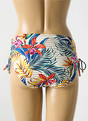Bas de maillot de bain imprimé tie and dye culotte jaune CYELL femme