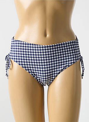 Bas de maillot de bain fermeture liens à nouer culotte bleu CYELL femme
