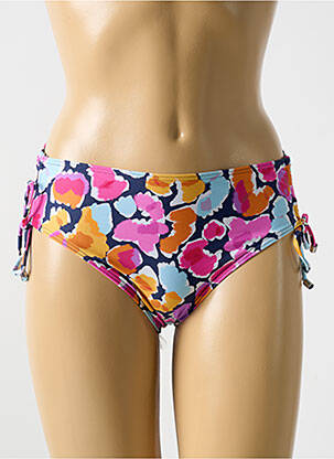Bas de maillot de bain effet matière satinée culotte rose CYELL femme