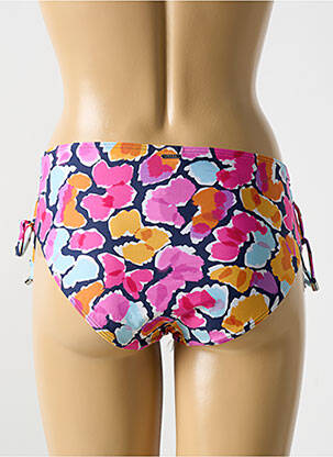 Bas de maillot de bain effet matière satinée culotte rose CYELL femme