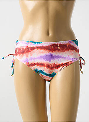 Maillot de bain maternité effet matière satinée orange CYELL femme