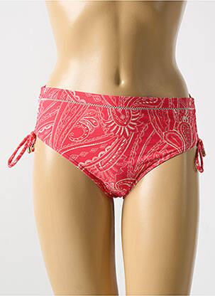 Bas de maillot de bain imprimé fantaisie culotte rouge CYELL femme