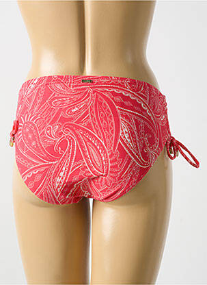 Bas de maillot de bain imprimé fantaisie culotte rouge CYELL femme