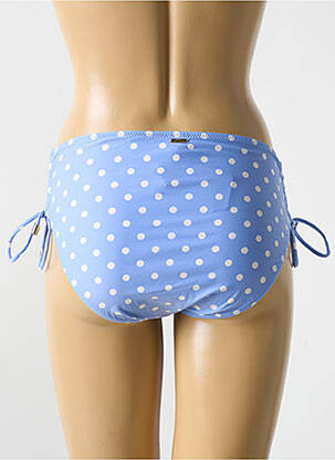 Bas de maillot de bain effet matière satinée culotte bleu CYELL femme