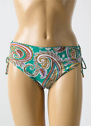 Bas de maillot de bain fermeture liens à nouer culotte vert CYELL femme