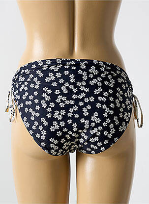 Bas de maillot de bain imprimé fleurs culotte noir CYELL femme