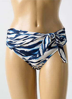 Bas de maillot de bain imprimé fantaisie culotte bleu CYELL femme