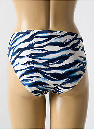 Bas de maillot de bain imprimé fantaisie culotte bleu CYELL femme
