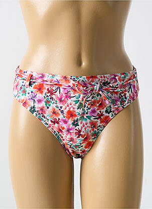 Bas de maillot de bain imprimé fleurs culotte orange CYELL femme