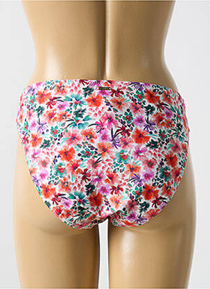 Bas de maillot de bain imprimé fleurs culotte orange CYELL femme