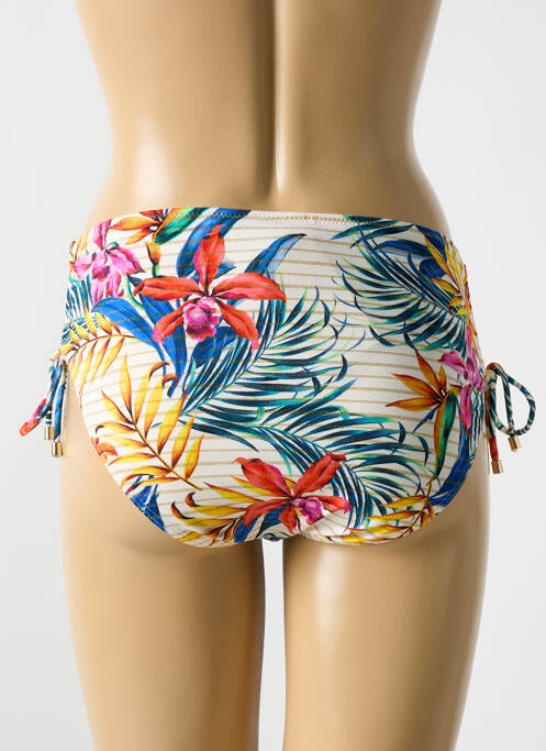 Bas de maillot de bain imprimé tie and dye culotte jaune CYELL femme