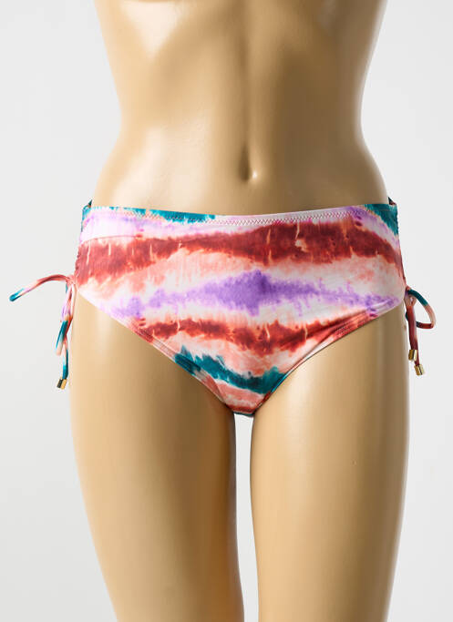 Maillot de bain maternité effet matière satinée orange CYELL femme