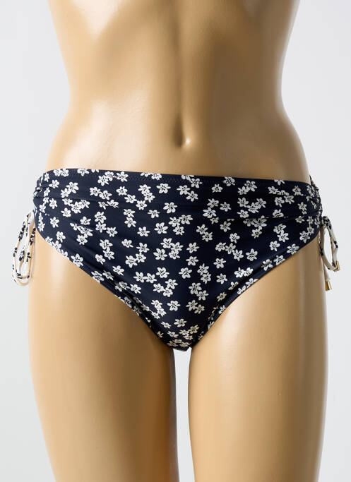 Bas de maillot de bain imprimé fleurs culotte noir CYELL femme