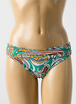 Bas de maillot de bain stretch culotte vert CYELL femme
