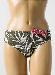 Bas de maillot de bain imprimé fantaisie culotte vert CYELL femme