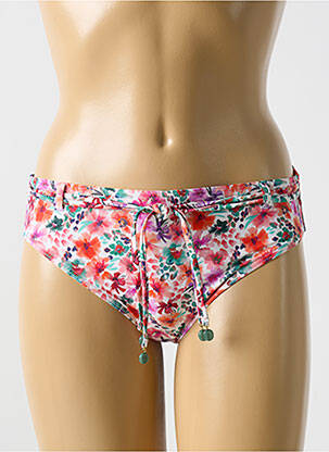 Bas de maillot de bain imprimé fleurs culotte orange CYELL femme