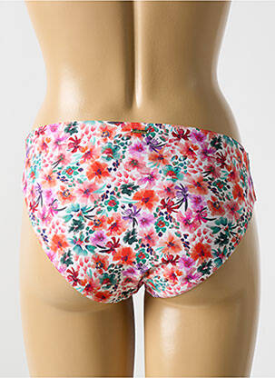 Bas de maillot de bain imprimé fleurs culotte orange CYELL femme