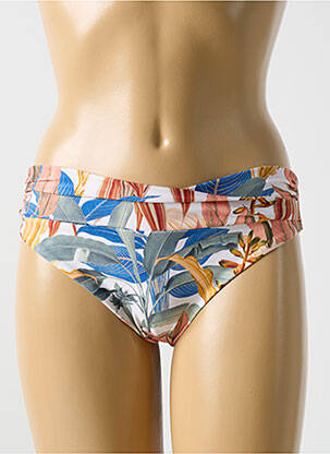 Bas de maillot de bain imprimé tie and dye culotte bleu CYELL femme