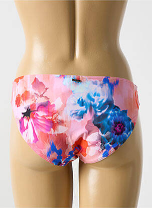 Bas de maillot de bain imprimé fleurs culotte rose CYELL femme