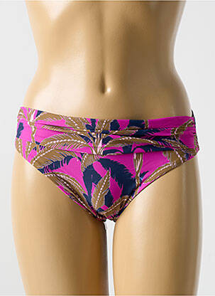 Bas de maillot de bain imprimé tie and dye culotte rose CYELL femme