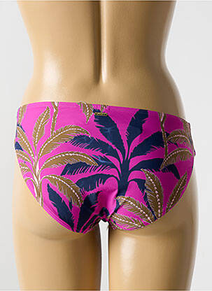Bas de maillot de bain imprimé tie and dye culotte rose CYELL femme