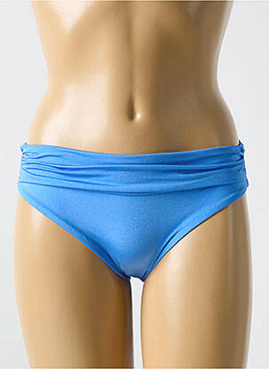 Bas de maillot de bain effet matière satinée bleu CYELL femme