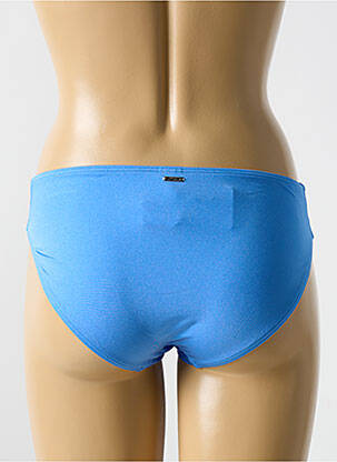 Bas de maillot de bain effet matière satinée bleu CYELL femme