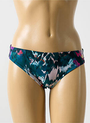 Bas de maillot de bain imprimé fantaisie culotte vert CYELL femme