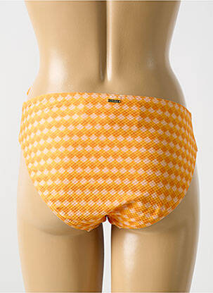 Bas de maillot de bain fermeture liens à nouer culotte orange CYELL femme