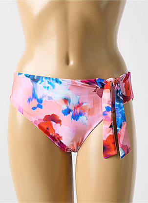 Bas de maillot de bain imprimé fleurs culotte rose CYELL femme