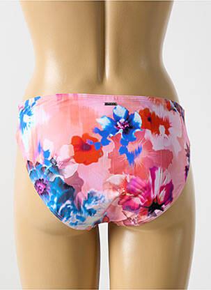 Bas de maillot de bain imprimé fleurs culotte rose CYELL femme