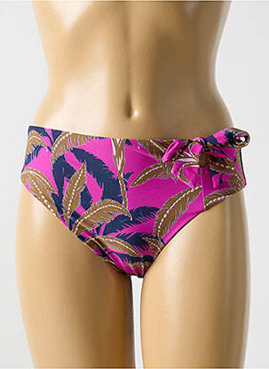 Bas de maillot de bain imprimé tie and dye culotte rose CYELL femme