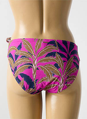Bas de maillot de bain imprimé tie and dye culotte rose CYELL femme
