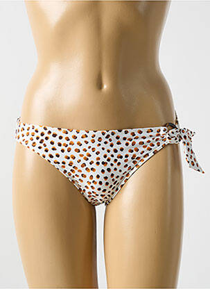 Bas de maillot de bain fermeture liens à nouer culotte beige CYELL femme