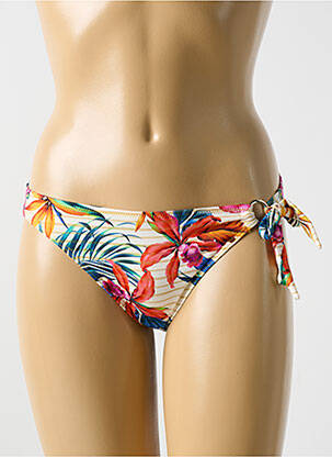 Bas de maillot de bain imprimé tie and dye culotte jaune CYELL femme