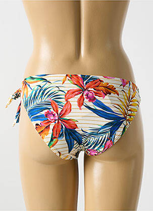 Bas de maillot de bain imprimé tie and dye culotte jaune CYELL femme