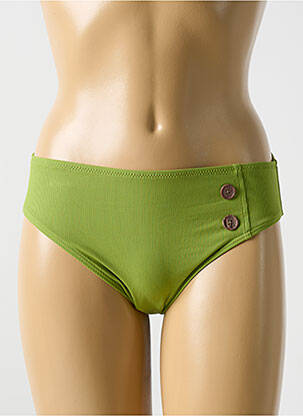Bas de maillot de bain stretch culotte vert CYELL femme